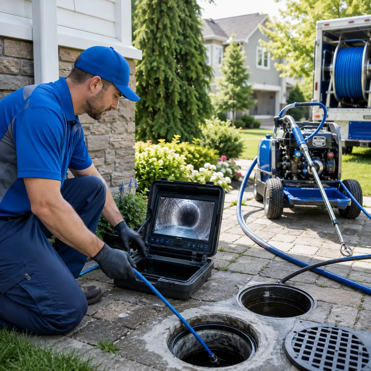 Outdoor drain cleaning professionals serving Howe, TX
