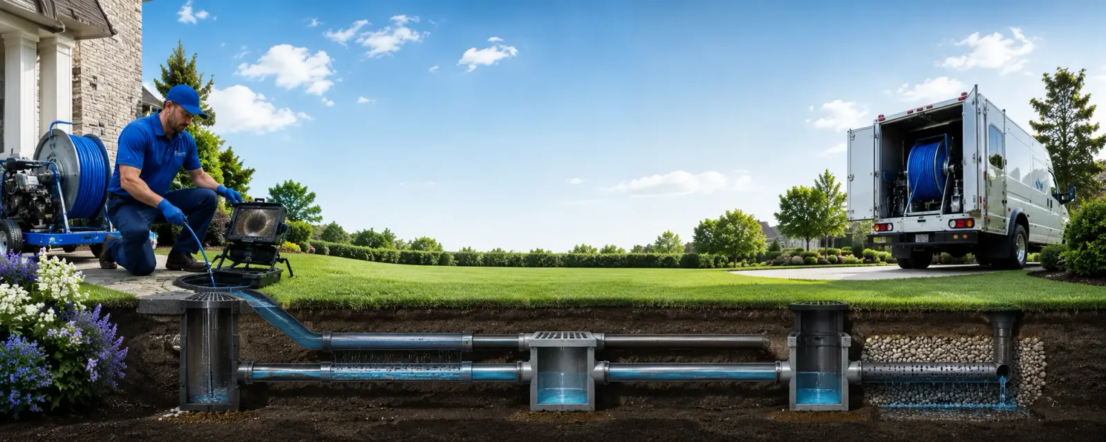 Outdoor drain cleaning information for Howe, TX